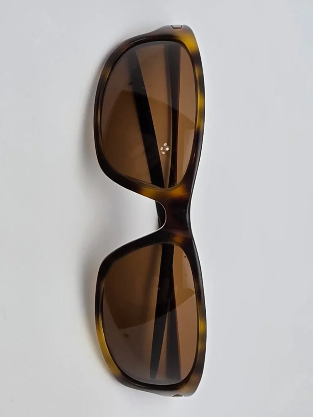 Eddie Bauer Sports Tortoise Bronze Frame Polarized Brown Lens Sunglasses w/ Case